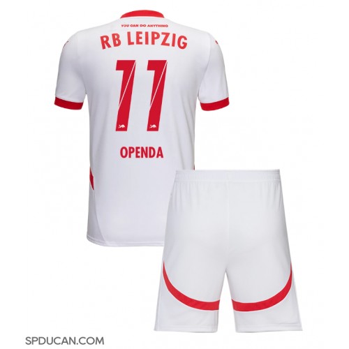 Dječji Nogometni Dres RB Leipzig Lois Openda #11 Domaci 2024-25 Kratak Rukav (+ Kratke hlače)